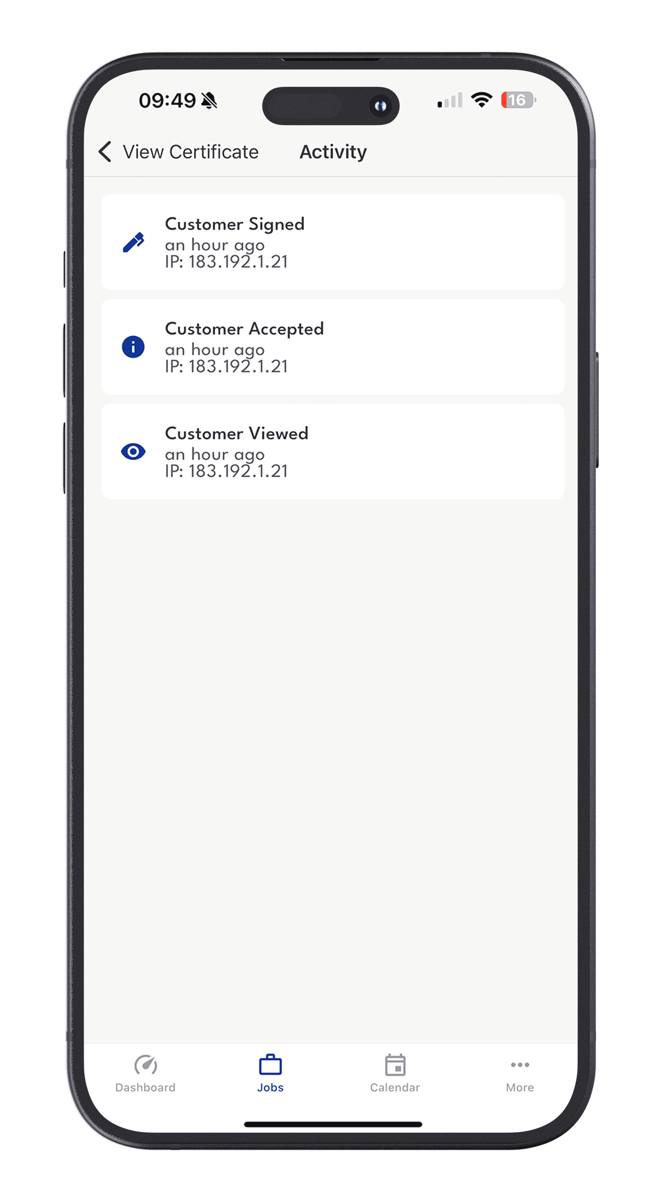 Activity Dashboard